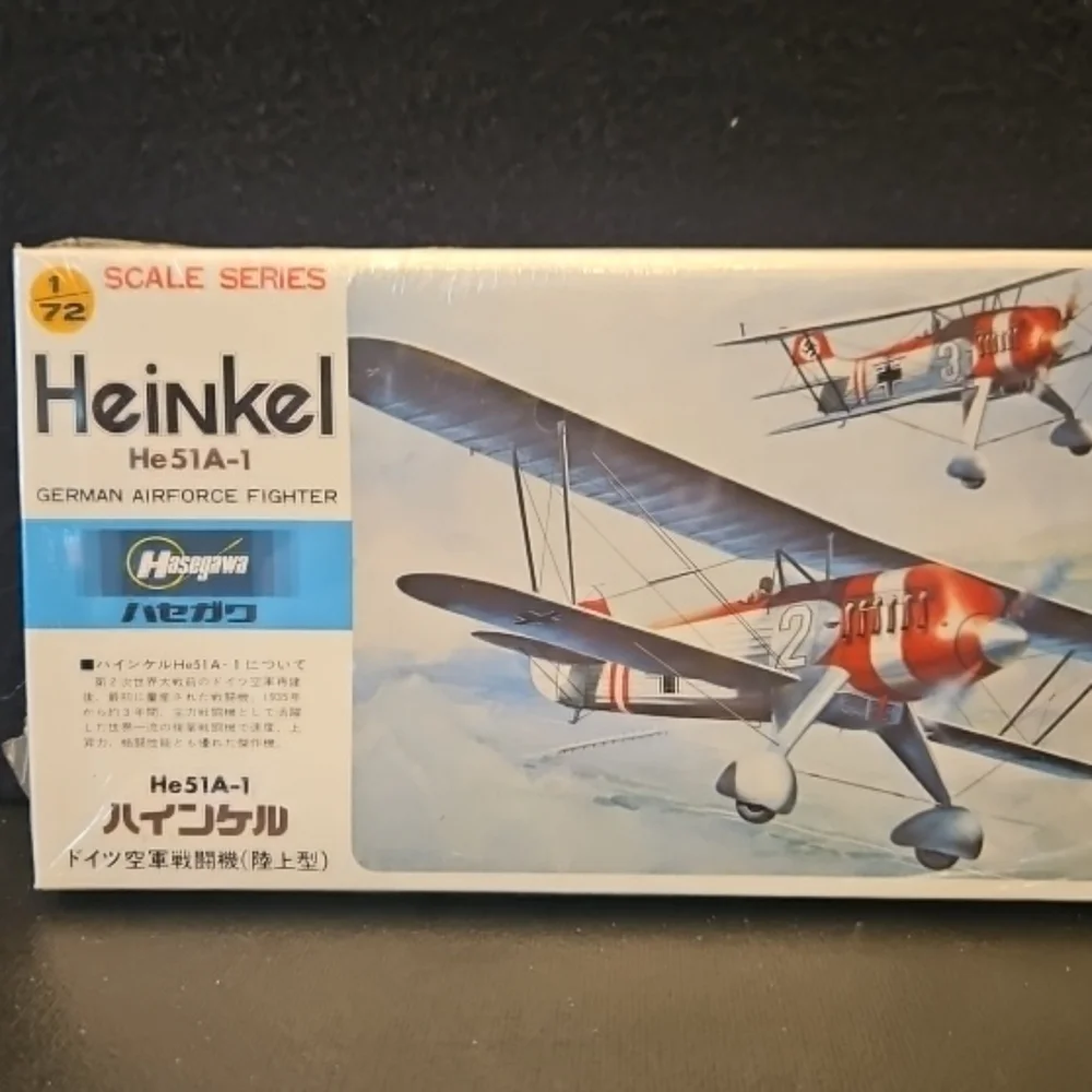 Hasegawa 1/72 Heinkel He51A-1 Factory Sealed